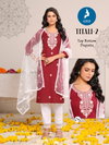 Titli 2 By Kaya Rayon Slub Kurti With Bottom Dupatta Orders In India
